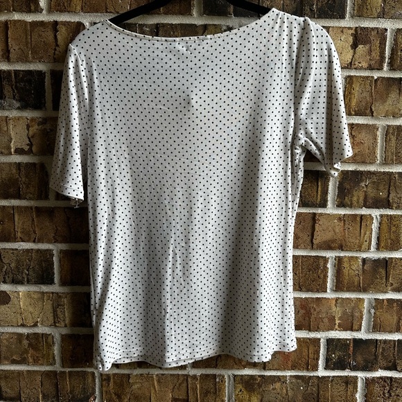 Rugby Ralph Lauren White Tee with Black Dots - Picture 4 of 8